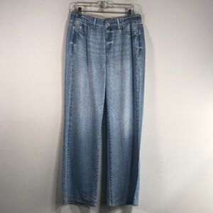 Seven 7 Illusion Relaxed Fit Denim Jean, Women's Size M - Jasper Blue